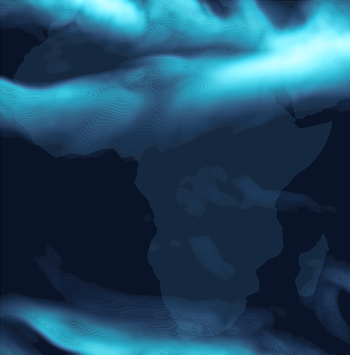 Africa Winds Map - FL350 +0h