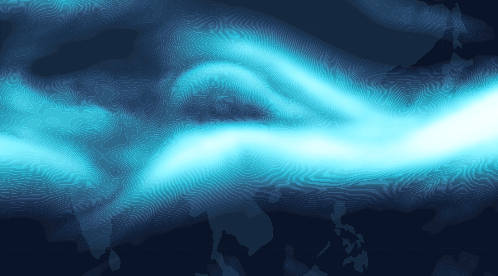 Asia Winds Map - FL350 +0h