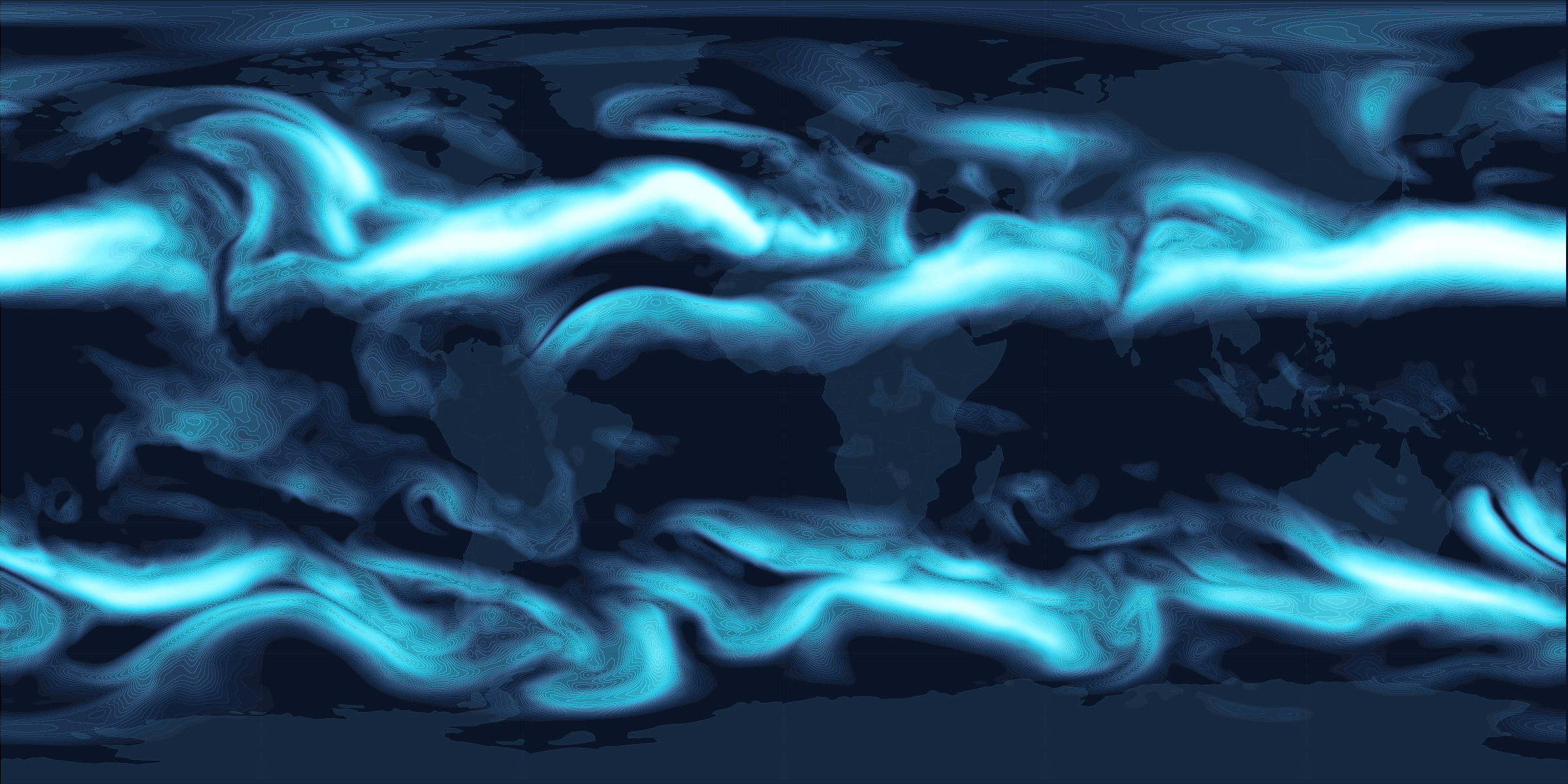 Global Winds Map - FL350 +0h