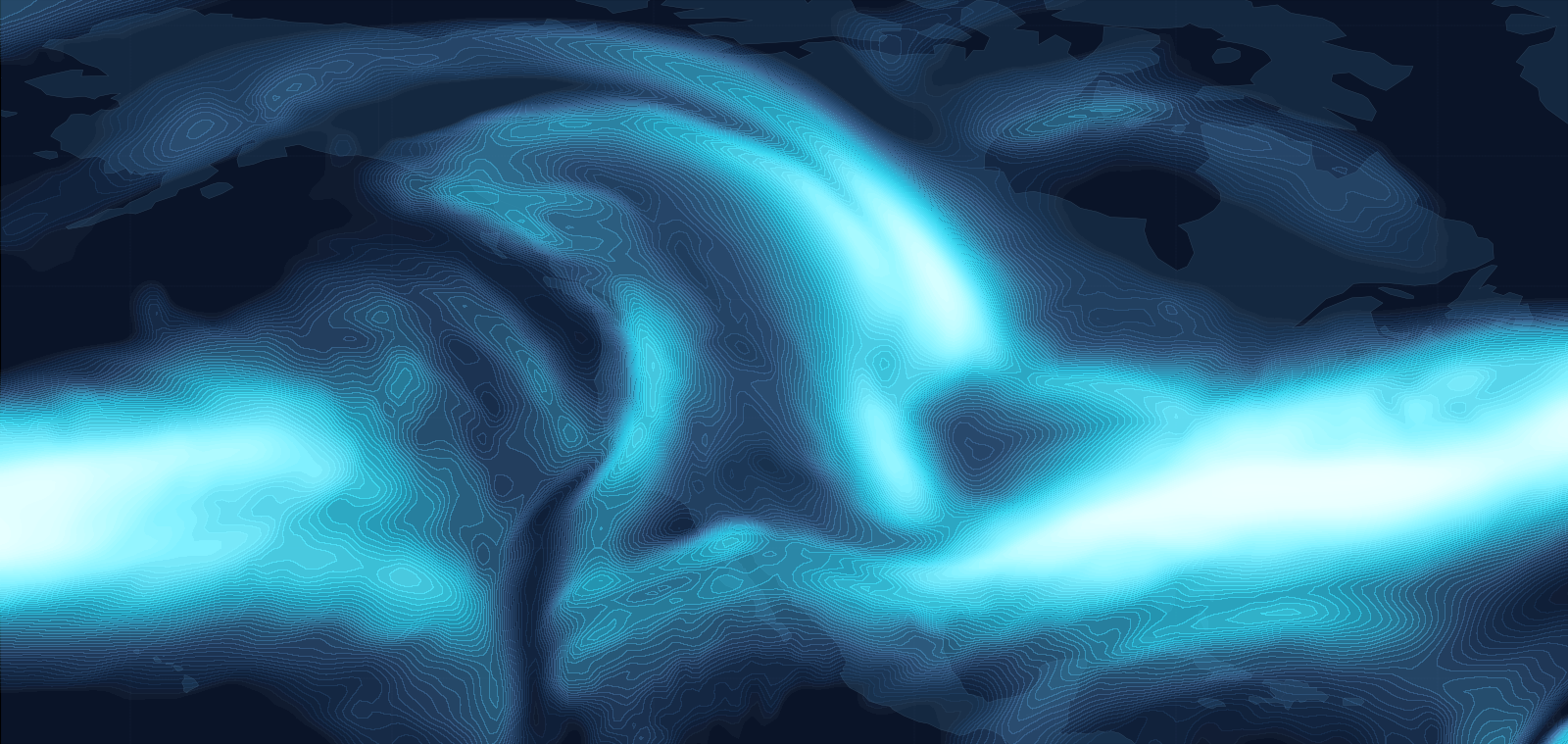 North America Winds Map - FL350 +0h